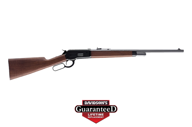 Picture of Winchester Guns 534053142 1886 Grade I 
Lever 22" 4+1 Grade 1 Walnut/Straight Grip Stk Brushed/Gloss Blue