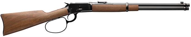 Picture of  Winchester Guns 534190141 Model 1892 Large Loop Carbine 45 Colt (Lc) 10+1 Cap 20" Brushed Polish Blued Rec/Barrel Satin Walnut Fixed Straight Grip Stock Right Hand (Full Size) 048702121074