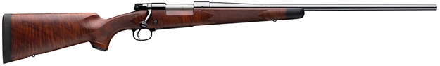 Picture of  Winchester Repeating Arms 535203299 Model 70 Super Grade 6.8 Western Caliber With 3+1 Capacity, 24" Barrel, High Polished Blued Metal Finish & Satin Fancy Walnut Stock Right Hand (Full Size) 048702022265