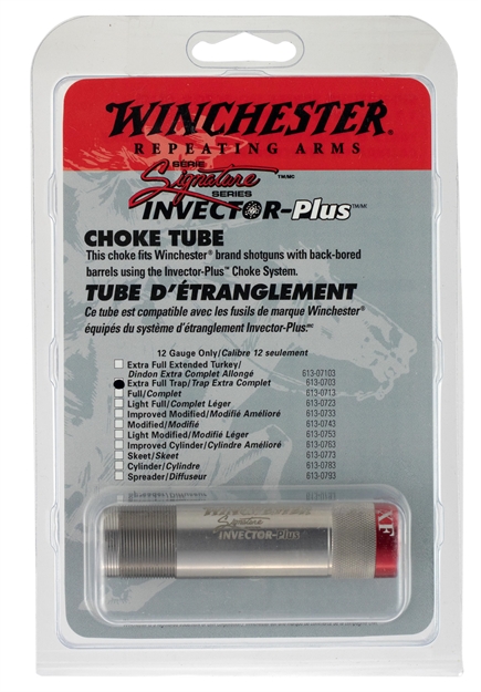 Picture of  Winchester Repeating Arms 6130703 Invector Plus Signature Winchester 12 Gauge Extra Full 17-4 Stainless Steel 048702178702