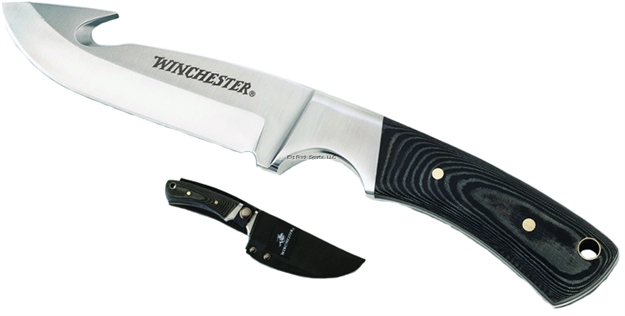 Picture of Winchester Knife Fixed Knife 3" Gut Hook Blade W/Sheath Clam