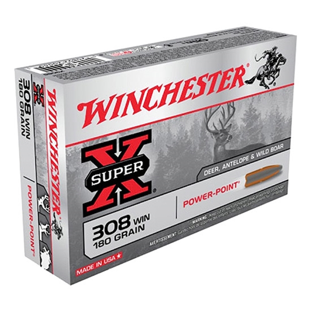 Picture of Winchester Ammo X3086bp Power Max Bonded  308 Win 180 GR Bonded Rapid Expansion Php 20 Per Box/ 10 CS 020892219878