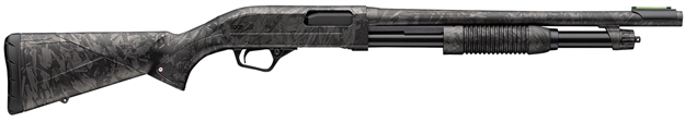 Picture of  Winchester Repeating Arms 512457695 Sxp Defender Compact 20 Gauge Pump 3" 5, 2 3/4" Shells 18" Forged Carbon Hydrodip Steel Barrel, Aluminum Receiver, Fixed Forged Carbon Hydrodip Synthetic Stock