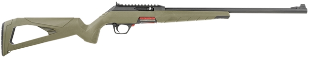 Picture of  Winchester Repeating Arms 521139102 Wildcat  Full Size 22 LR 10+1 18" Matte Blued Sporter Barrel, Picatinny Rail Matte Black Polymer Receiver, OD Green Skeletonized Synthetic Stock, Ambidextrous 048702024450