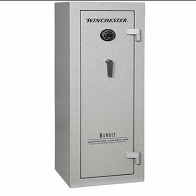 Picture of Winchester Safes B6018f11010m Bandit 10 Gun Safe 60" H X 18" W X 16" D Mechanical Lock Gunmetal Gray