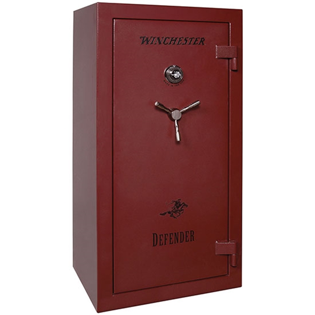 Picture of Winchester Safe Defender 23 26 Gun Text Burgundy Mech L
