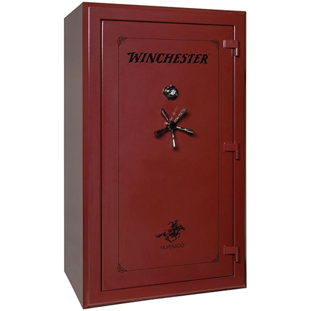 Picture of Winchester Safe Silverado 51 48 Gun Text Burgundy Mech L