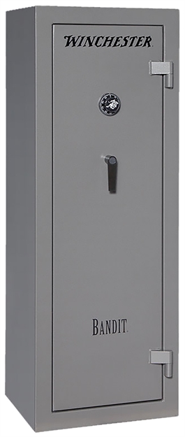 Picture of Winchester Safes  Bandit 14 Electronic Entry Gunmetal Powder Coat 14 Gauge Steel Holds UP TO 18 Long Guns Fireproof- Yes SECWINB6022E
