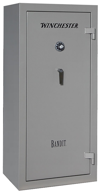 Picture of Winchester Safes  Bandit 19 Electronic Entry Gunmetal Powder Coat 14 Gauge Steel Holds UP TO 24 Long Guns Fireproof- Yes SECWINB6028E