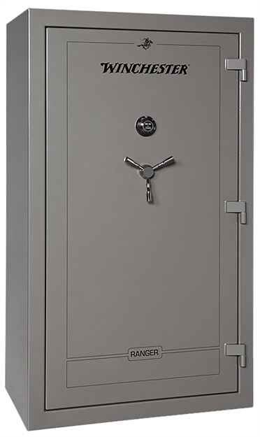 Picture of Winchester Safes  Ranger 44 Electronic Entry Gunmetal Powder Coat 12 Gauge Steel Holds UP TO 44 Long Guns Fireproof- Yes