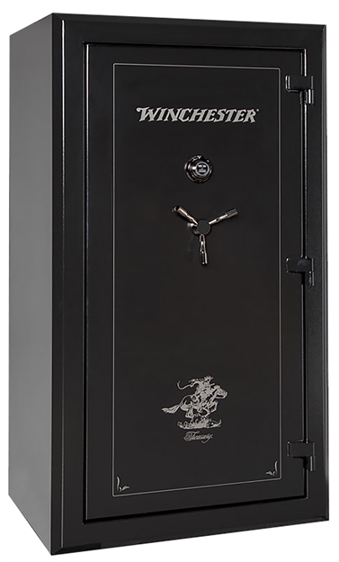 Picture of Winchester Safes  Treasury 26 Electronic Entry Black Powder Coat 10 Gauge Steel Holds UP TO 48 Long Guns Fireproof- Yes