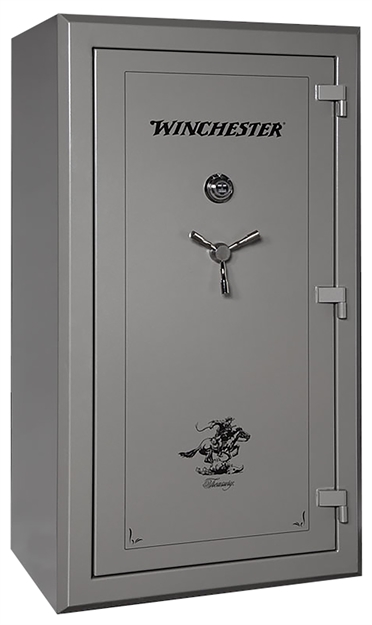 Picture of Winchester Safes  Treasury 26 Electronic Entry Gunmetal Powder Coat 10 Gauge Steel Holds UP TO 48 Long Guns Fireproof- Yes