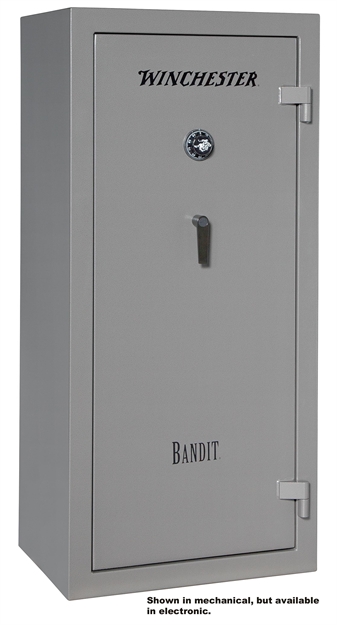 Picture of Winchester Safes B6028f11910e Bandit 19 Gun Safe 60" H X 28" W X 20" D (Exterior) Electronic Lock Gunmetal Gray