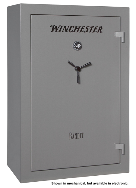 Picture of Winchester Safes B6040f13110e Bandit 31 Gun Safe 60" H X 40" W X 22" D (Exterior) Electronic Lock Gunmetal Gray