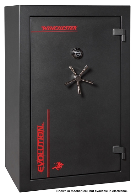 Picture of Winchester Safes E5938369e Evolution 36 Gun Safe 59" H X 38" W X 27" D (Exterior) Electronic Lock Black