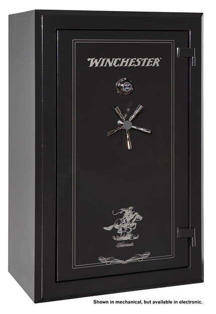 Picture of Winchester Safes S5938337e Silverado 33 Gun Safe 60" H X 38" W X 25" D (Exterior) Electronic Lock Black