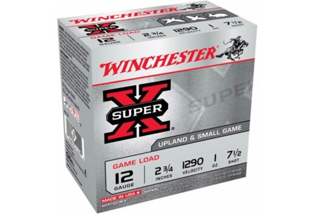 Picture of Winchester Super-X 12Ga 2.75" 1Oz #7.5 1290Fps 250Rd Case XU127 020892013261