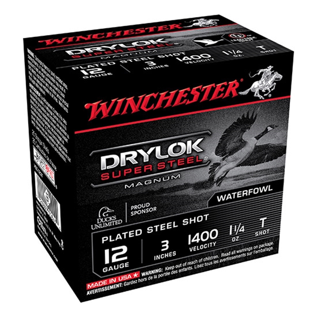 Picture of Winchester Super-X Drylok Super Steel Shotshell 12 Ga, 3 In, No. T, 1-1/4Oz, Mag Dr, 1375 Fps, 25 Rnd Per Box XSC123T