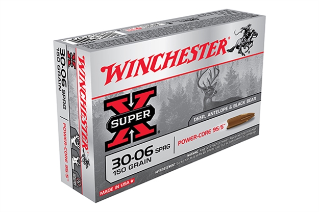 Picture of Winchester Super-X Rifle Ammo 30-06 Spr, Power Core, 150 Grains, 2920 Fps, 20, Boxed