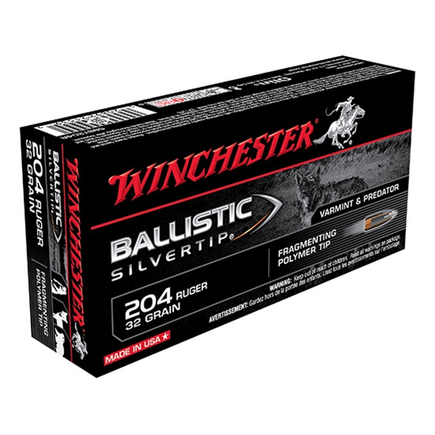 Picture of Winchester Supreme Rifle Ammo 204 Rug, Bst, 32 Grains, 4050 Fps, 20, Boxed