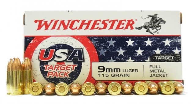 Picture of Winchester Usa 9Mm Luger 115Grn Fmj 100Rd Usa4172vp