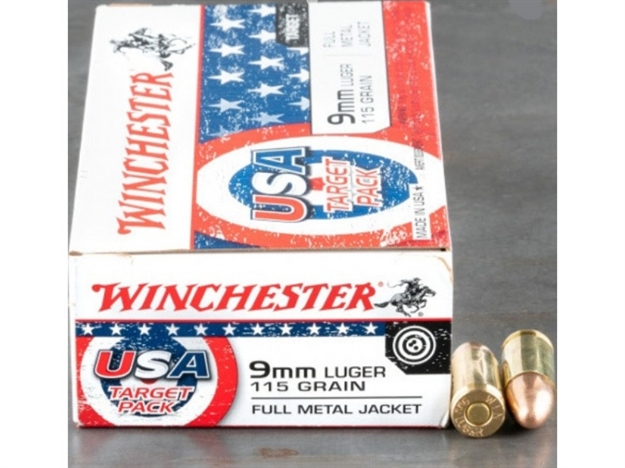 Picture of Winchester Usa Ammunition 9Mm Luger 115 Grain Fmj 50Rds