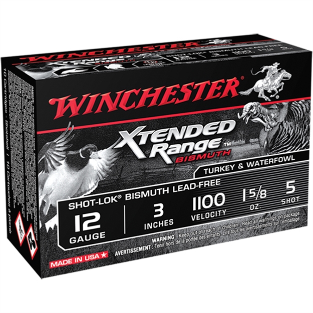 Picture of Winchester Xtended Range Bismuth Shotshell 12 Ga, 3 In, No. 5, 1 5/8 Oz, 1200 Fps, 10 Rnd Per Box