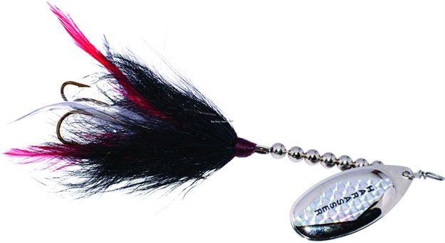 Picture of Windels Muskie Harasser Bucktail Spinner, 7", Black/Silver