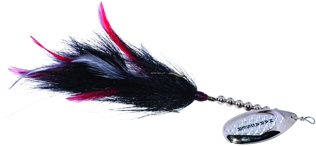 Picture of Windels Muskie Harasser Bucktail Spinner, 9", Black/Silver