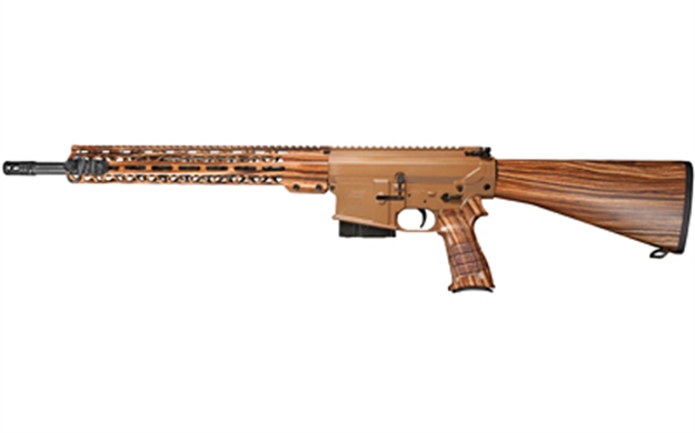 Picture of Windham Weaponry R18fsfss308wg R18fsfss  7.62X51mm Nato Caliber With 18" Barrel, 5+1 Capacity, Brown Cerakote Rec Finish, Woodgrain A2 Fixed Stock & Woodgrain Dipped Polymer Grip Right Hand R18FSF22308WG