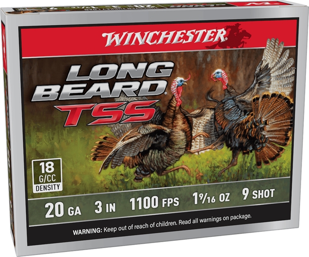 Picture of Winchester Ammo Lbtss2038 Long Beard Tss  20Gauge 3" 1 5/8Oz Tungsten 8Shot 5 Per Box/10 Case LBTSS2039 020892029057