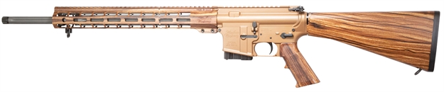 Picture of  Windham Weaponry R20fssftswg R20fssfts Vex Wood Stock Series 5.56X45mm Nato 20" 5+1 Coyote Brown Hard Coat Anodized Rec Woodgrain Dipped A2 Fixed Stock/Polymer Grip Right Hand Includes Hard Case 848037057846