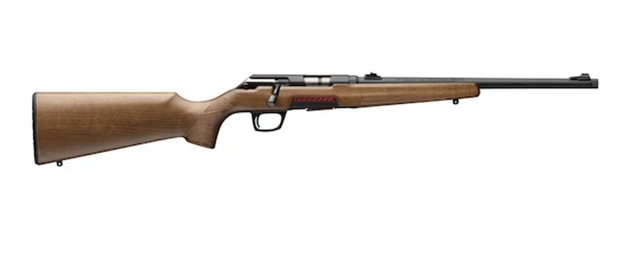 Picture of  Winchester Repeating Arms 525214102 Xpert Sporter SR Full Size 22 LR 10+1 16.50" Matte Black Threaded Sporter Barrel, Drilled & Tapped Matte Black Steel Receiver, Fixed Satin Walnut Stock