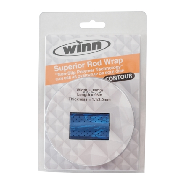 Picture of Winn Grips Contour Rod Grip Overwrap, 96" L,30Mmw,  Blue Camo, All-Weather-Durable WD Polymer Material