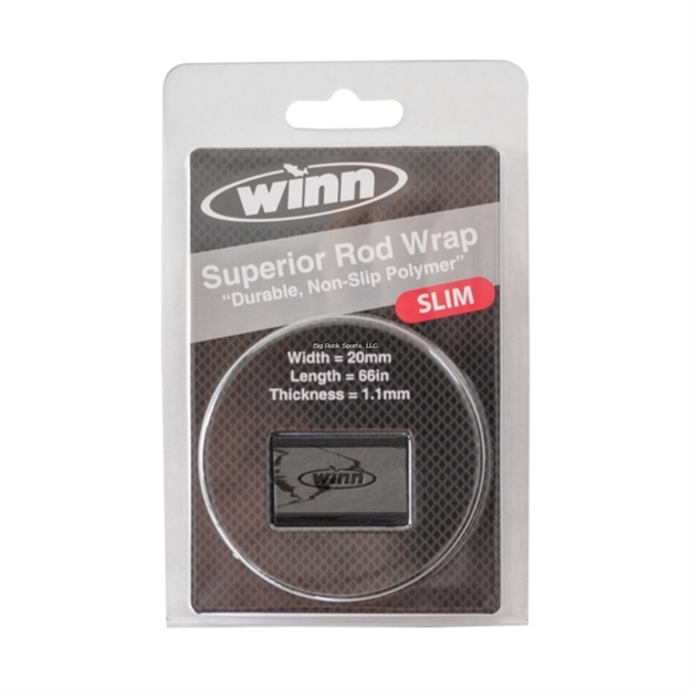 Picture of Winn Grips Slim Rod Grip Overwrap, 66" L, 20Mmw,  Charcoal/Blk, All-Weather-Durable WD Polymer Material