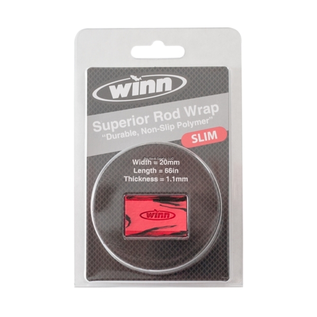 Picture of Winn Grips Slim Rod Grip Overwrap, 66" L, 20Mmw,  Red/Blk, All-Weather-Durable WD Polymer Material