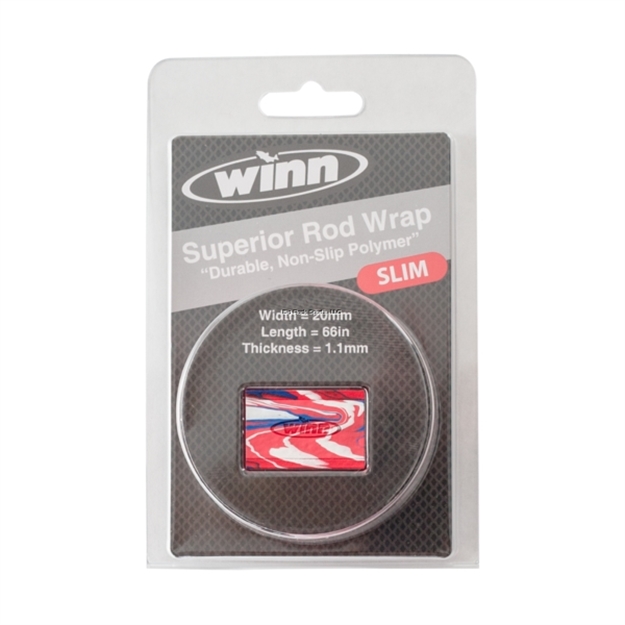Picture of Winn Grips Slim Rod Grip Overwrap, 66" L, 20Mmw,  Red/Wht/Blue, All-Weather-Durable WD Polymer Material