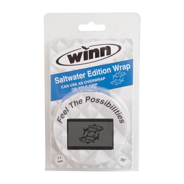 Picture of Winn Grips Superior Rod Grip Overwrap, Tuna, 96" L, Dk. Gray, All-Weather-Durable WD Polymer Material
