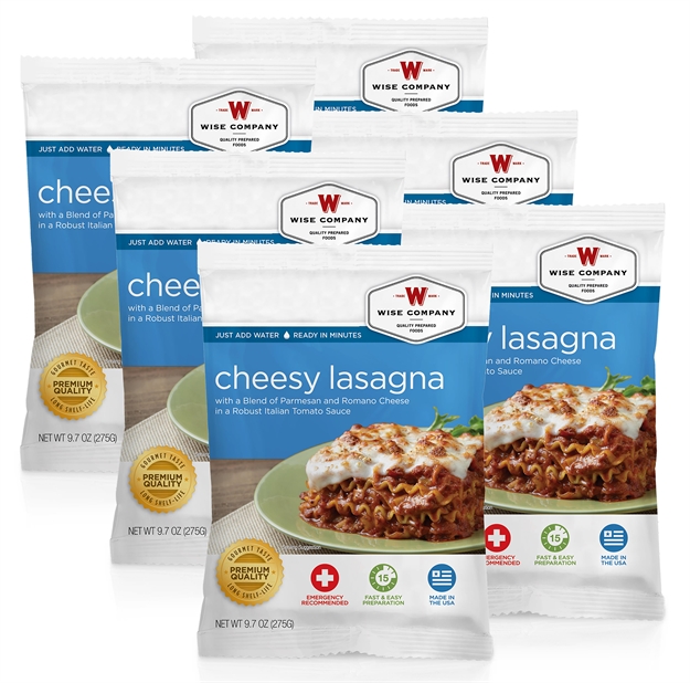 Picture of Wise Foods 05201 Outdoor Food Kit Cheesy Lasagna Dehydrated/Freeze Dried