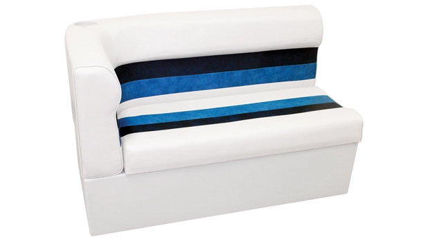 Picture of Wise Foods Corner Lnge R Wht/Navy/Blu