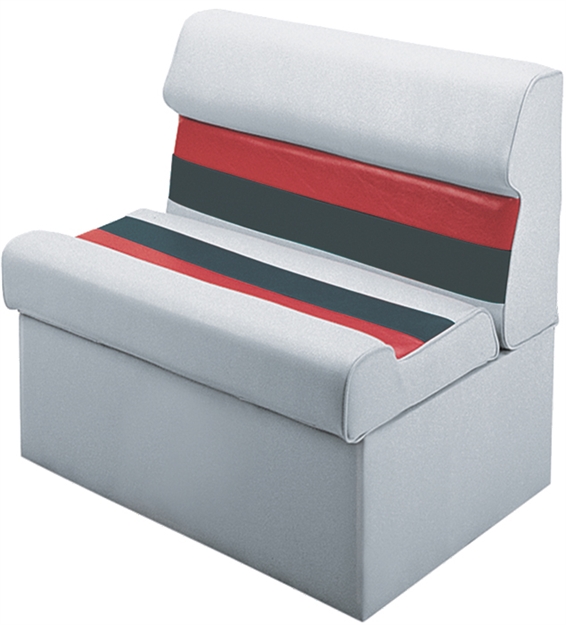 Picture of Wise Foods Lnge 28" Ltgrey/Chr/Red