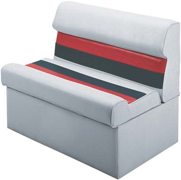 Picture of Wise Foods Lnge 37" Ltgrey/Chr/Red