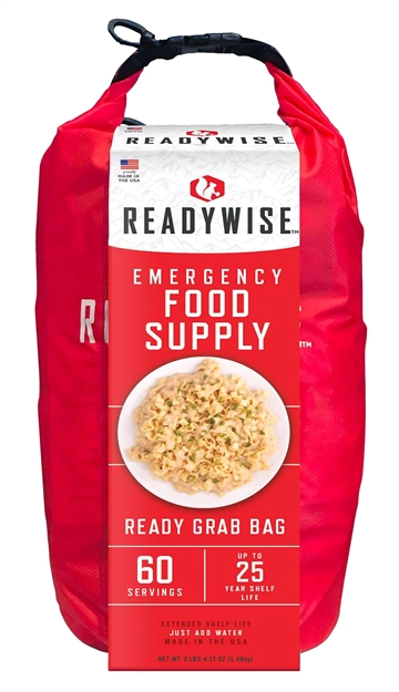 Picture of Readywise Rw01641 7 Day Emergency Grab Bag  60 Servings, 10 Mylar Pouches, 13,920 Total Calories, About 60 Cups OF Water Needed RW01-641
