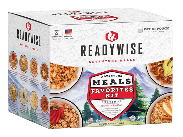 Picture of Readywise Rw05913 Outdoor Food Kit Meal Favorites Kit 9 Servings Includes 6 Entrees And 3 Breakfasts RW05-913 851239005530