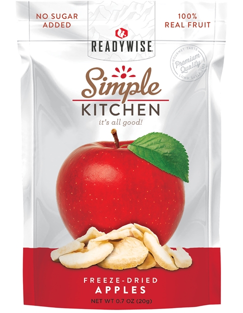 Picture of Readywise Sk05910 Simple Kitchen Freeze Dried Fruit Sweet Apples 1 Serving Pouch 6 Per Case SK05-910 855491007123