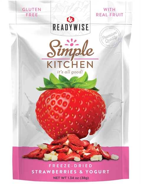Picture of Readywise Sk05913 Simple Kitchen Freeze Dried Fruit Strawberry Yogurt Tart 1 Serving Pouch 6 Per Case SK05-913