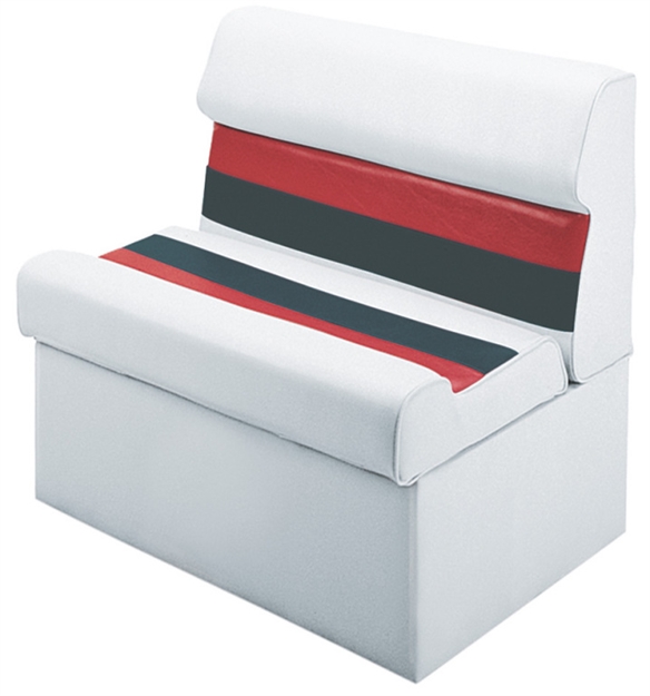 Picture of Wise Foods Lnge 28" Wht/Chr/Red