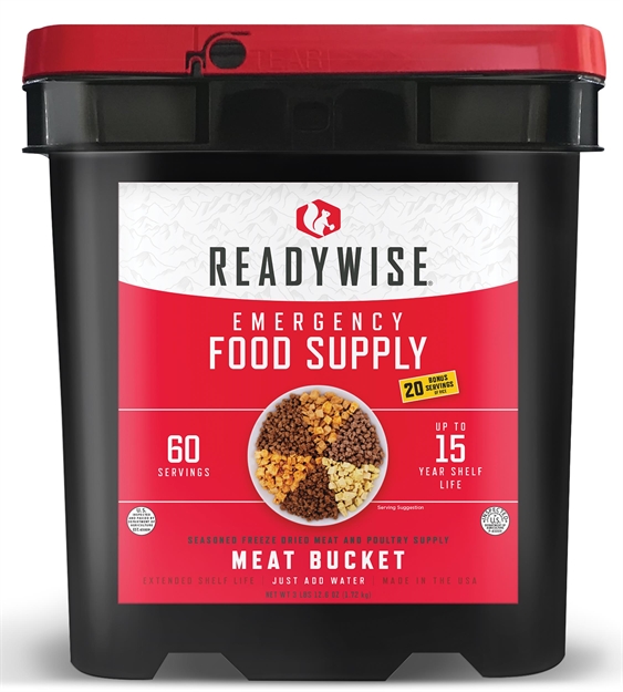 Picture of Readywise Rw07702 Grab N GO Bucket Freeze Dried Meat/Rice 60 Servings Per Bucket 07-702 094922372703