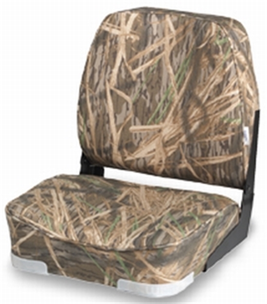 Picture of Wise Foods Boat Seat Shadowgrass Padded Low Back Folding