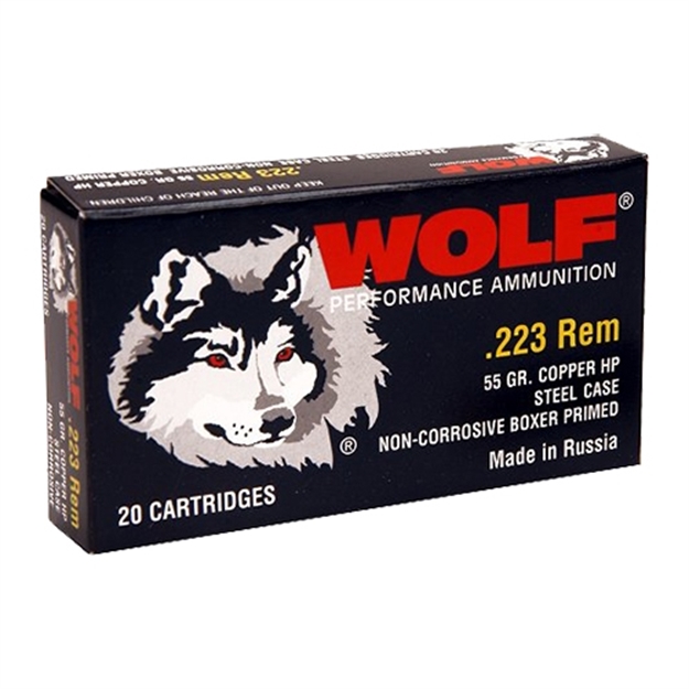 Picture of Wolf 22355Hp Polyformance Rifle 223 Remington/5.56 Nato 55 GR Hollow Point 20 Bx/ 25 CS 500 Total (Case)